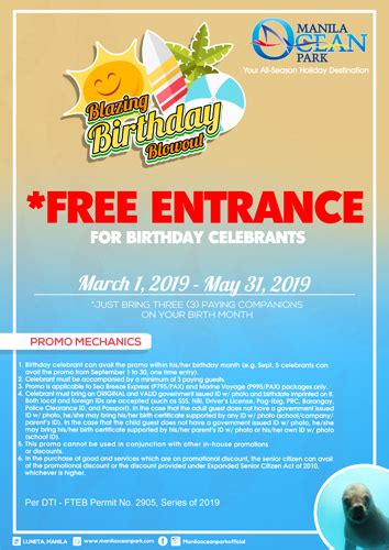 manila ocean park birthday promo 2023